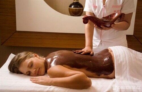 čokoládová masáž