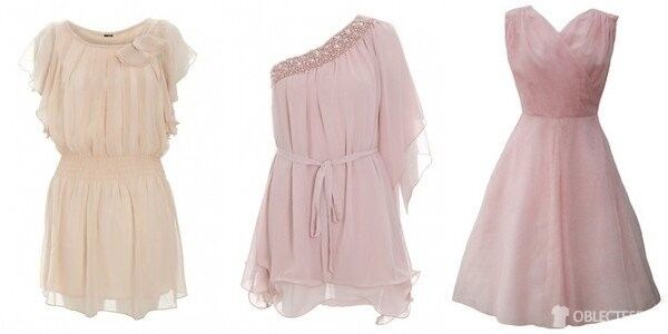 Pastelově růžové šaty