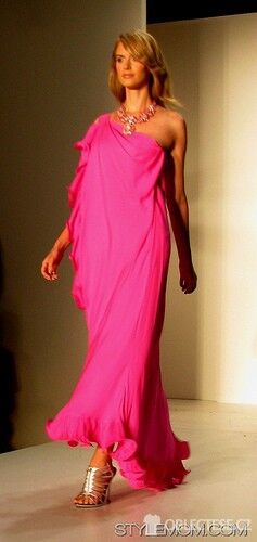 Růžové maxi šaty, autor: STYLEMOM