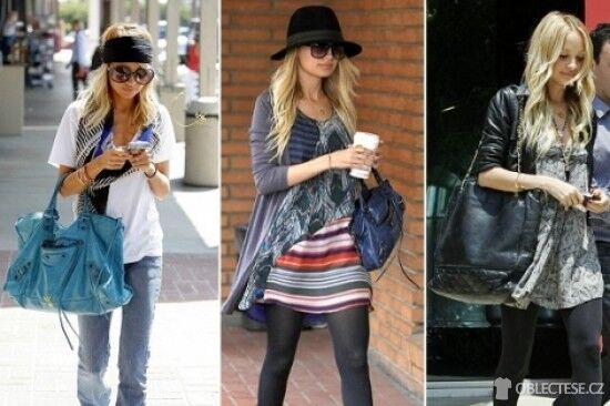 Trendy doladění stylu – oběmná taška, klobouk, šátek a velké kulaté brýle