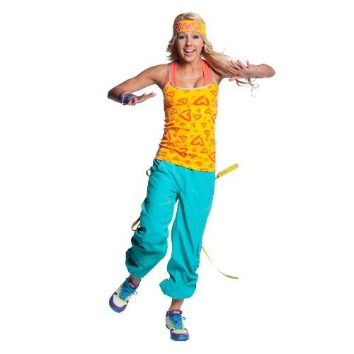 Zumba cargo kalhoty tyrkysové