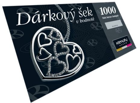 Dárkový šek na 1000 korun, autor: aurum