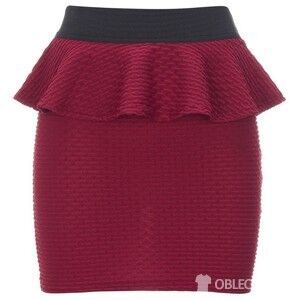 Vínová peplum sukně je sexy, autor: lipsycouk