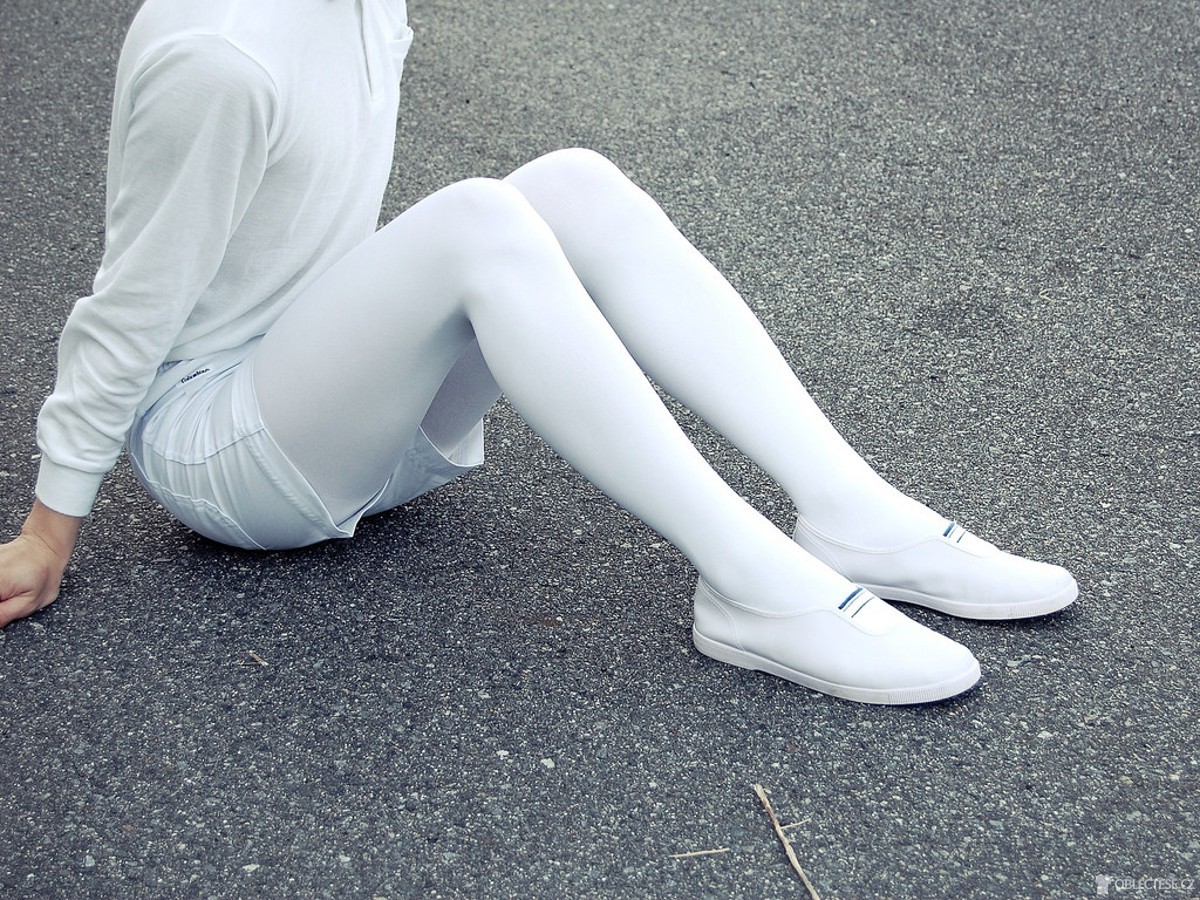 White tights